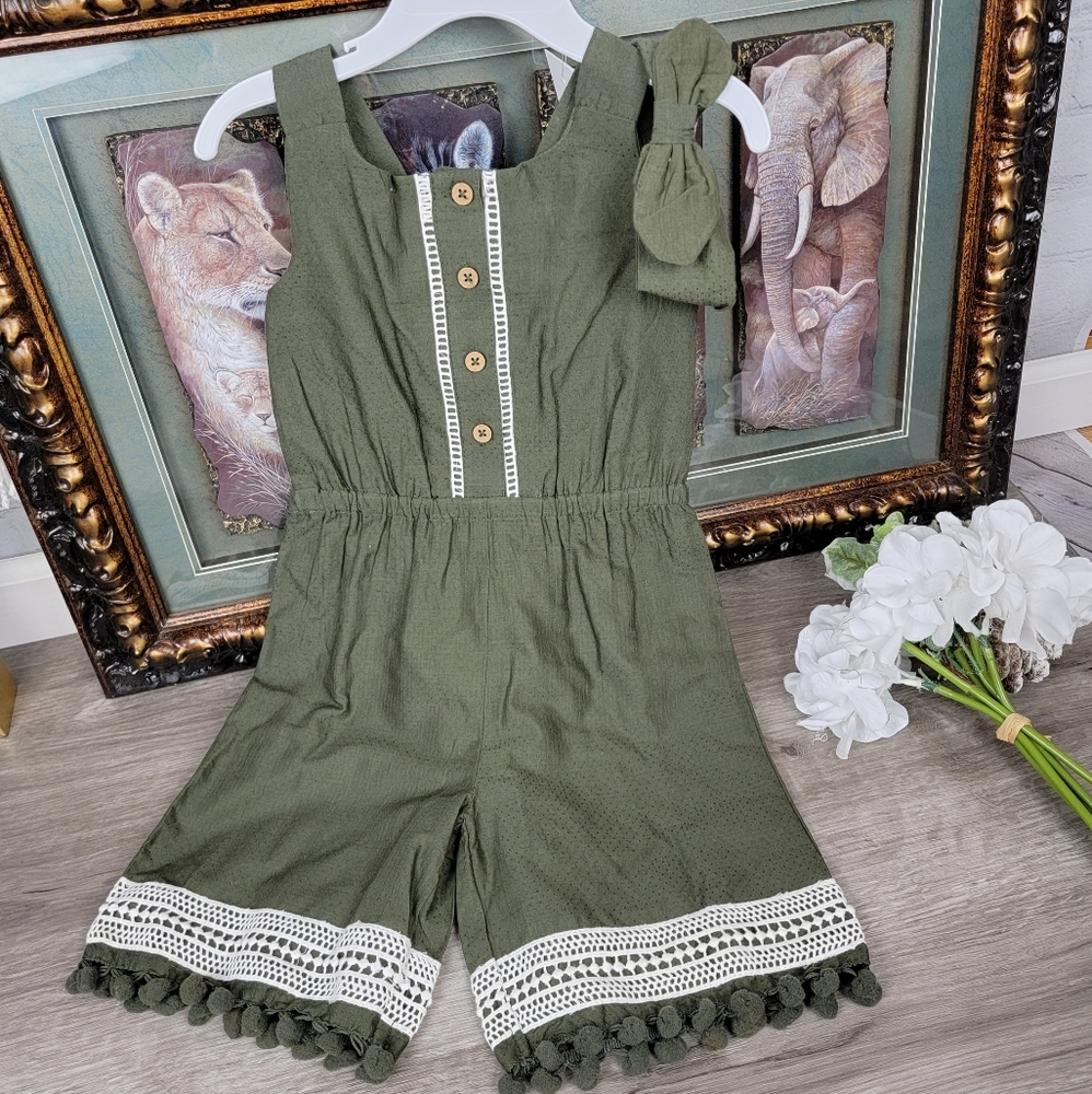 TOMMY BAHAMA Romper with Matching Headband